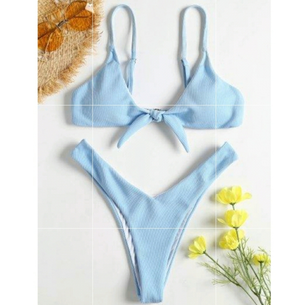 Zaful Swimsuit Light Blue
